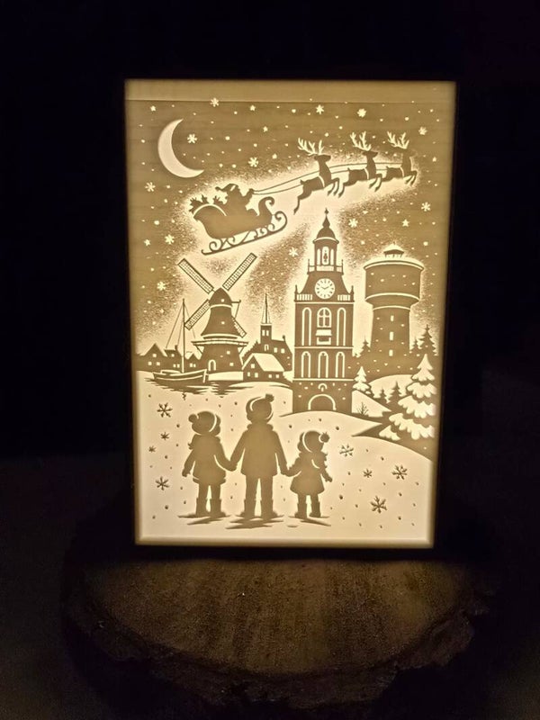 Lichtbox Kerst Meppel PLA
