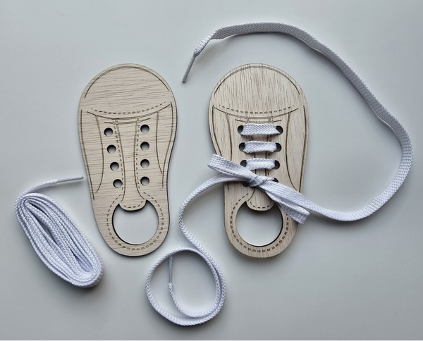 Ik leer veter strikken