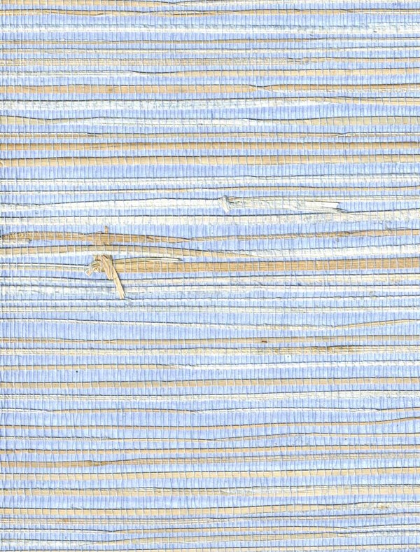 TGR-02 Gras Tapete, echtes Gras, Naturtapete, Hellbraun, Blaugrau