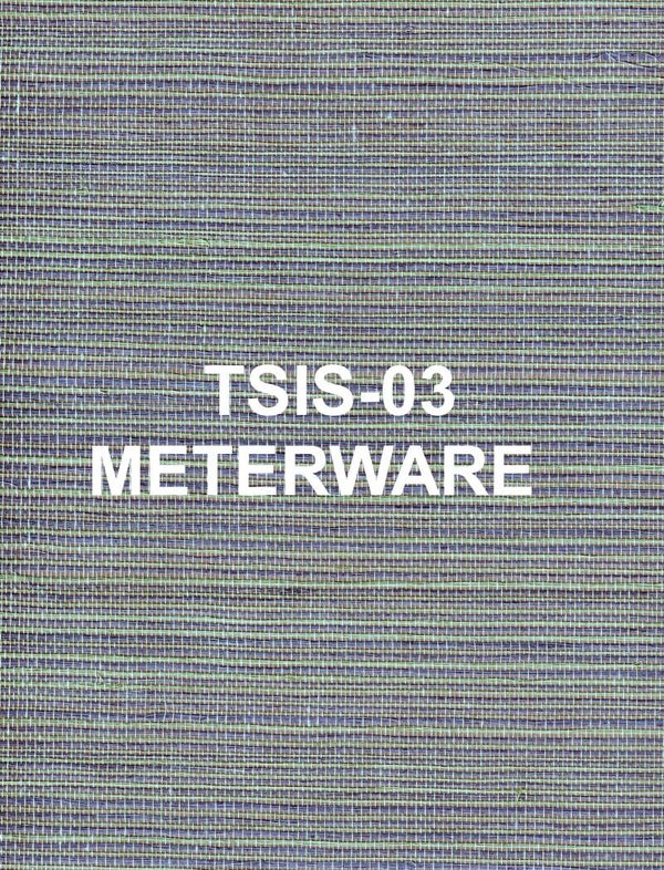 TSIS-03 Meterweise kaufen, Sisal fasern Tapete, Naturtapete, Lila-Grün