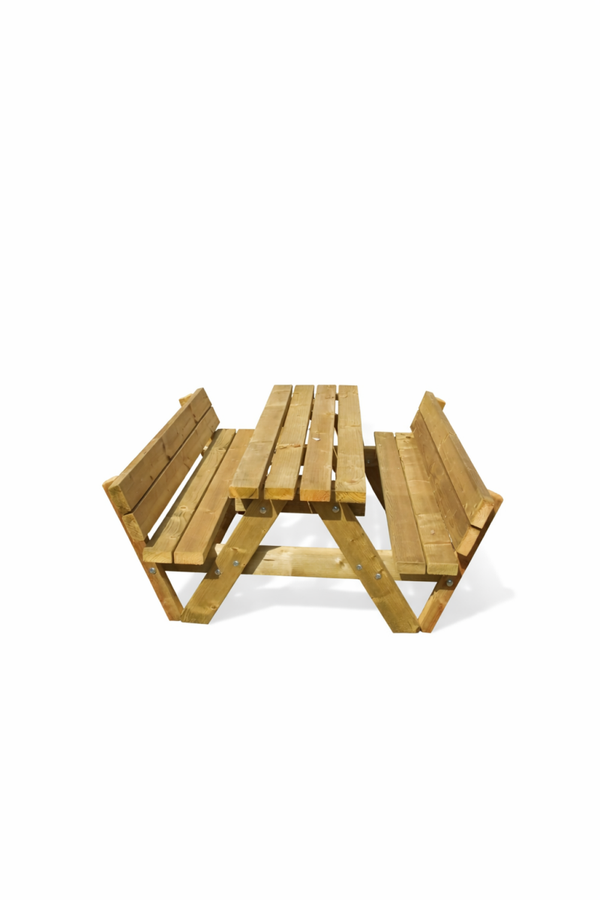 Kinder picknicktafel geïmpregneerd grenen 1,30 ( met rugleuningen)