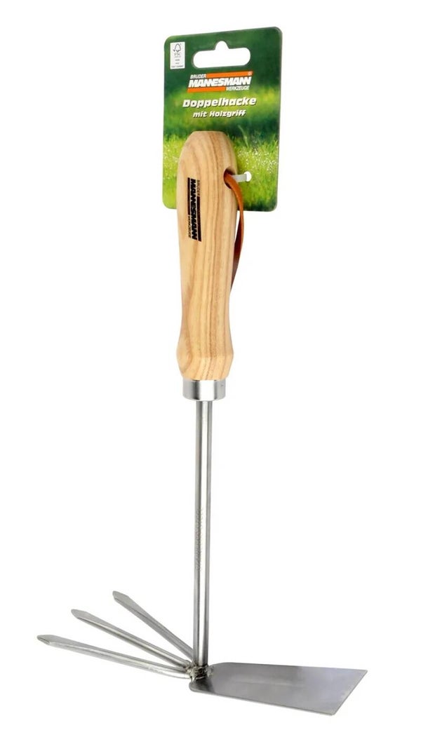 Tuinharkje met schoffel