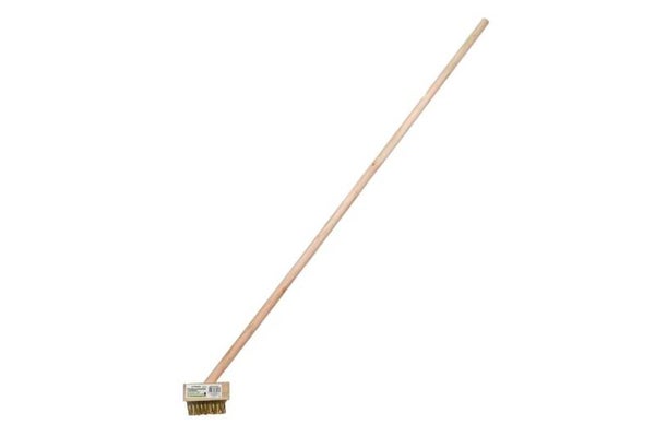 Voegenstaalborstel met steel 120 cm