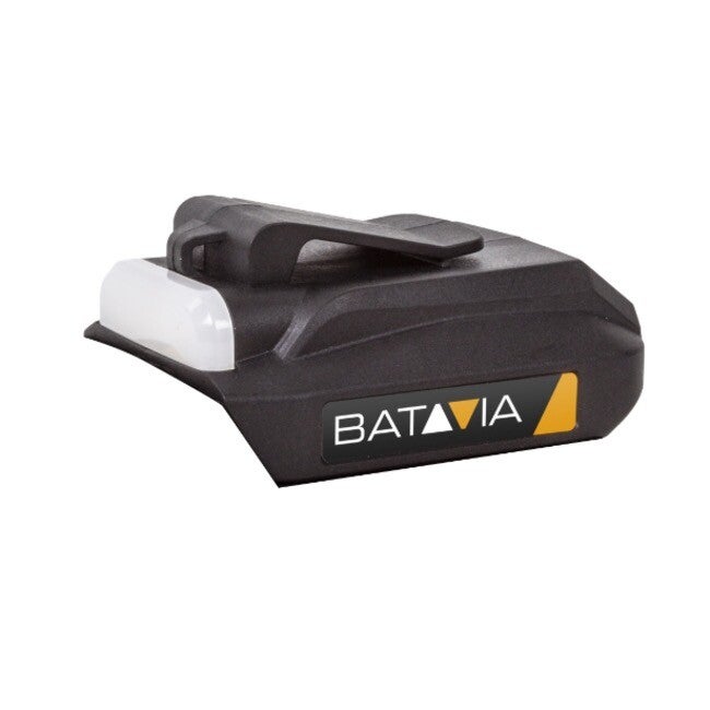 batavia accu usb poweradapter en led lamp (maxxpack 18v).