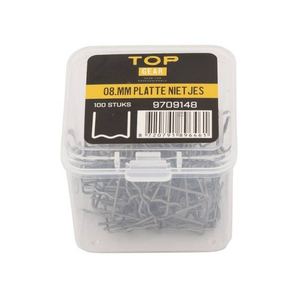 topgear 0,8 mm platte nietjes voor kunststof laspistool