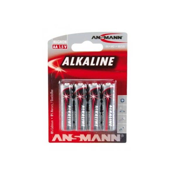 Ansmann alkaline batterij AA lr6 4st.