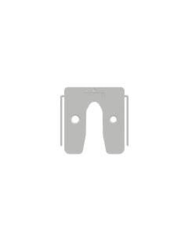 GB uitvulplaat met stelpootjes 1mm transparant etiket 128st