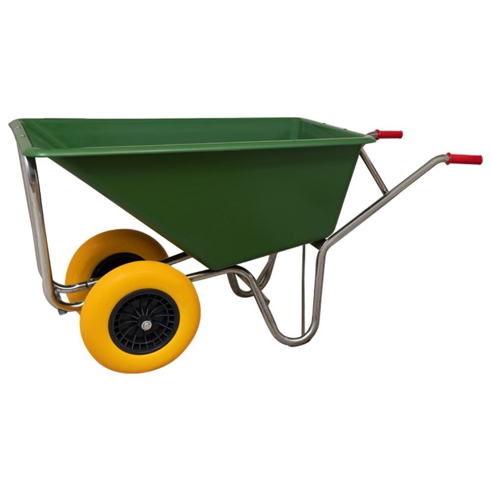 kruiwagen poly 160 liter anti-lek 2 wielen