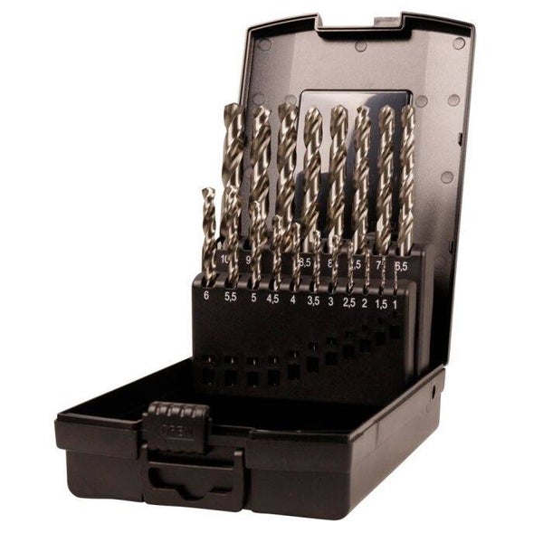 REX Steelmaster borenset HSS-G DIN 338 19-delig in cassette