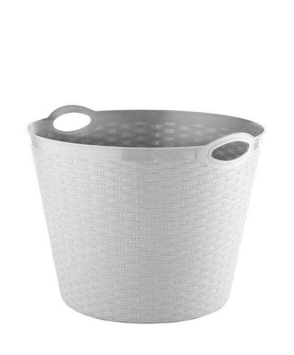 Wasmand rond rattan 35 ltr mix