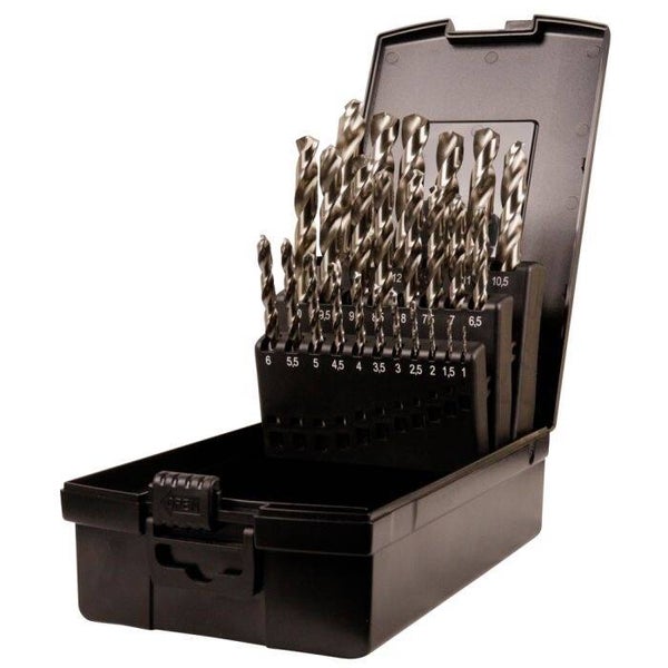 REX Steelmaster borenset HSS-G DIN 338 25-delig in cassette