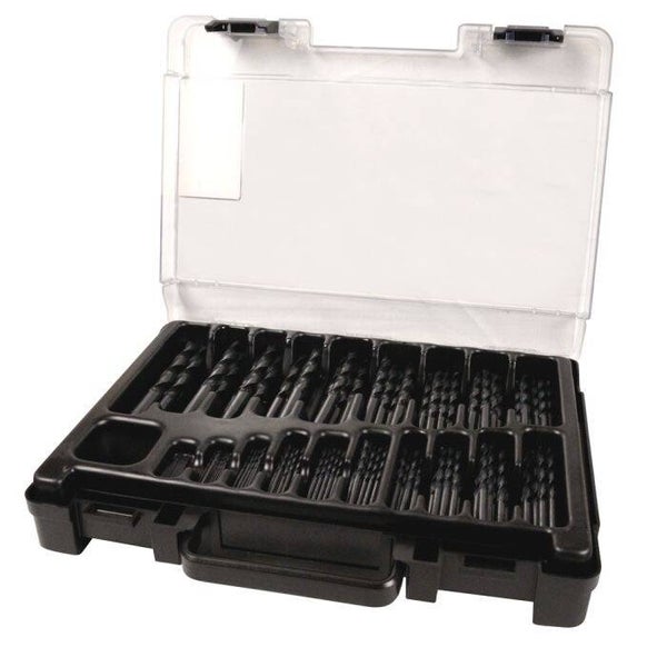 REX Economy borenset HSS-R DIN 338 170-delig in kunststof koffer