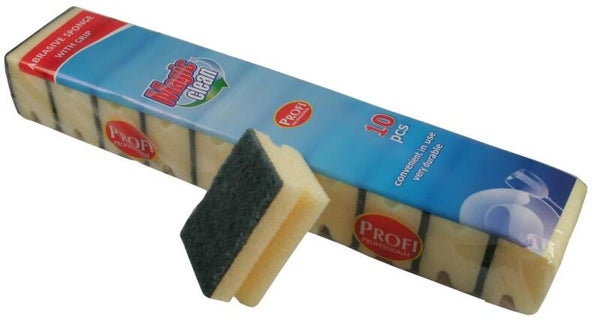 Magic Clean Schuurspons met grip Profi 10 dlg