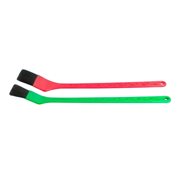 Affinita Cosmetica Kwast Lang Set 2 Stuks (rood/groen)