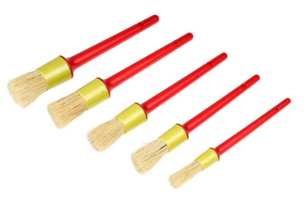 Kwastenset synthetisch 5 dlg rond