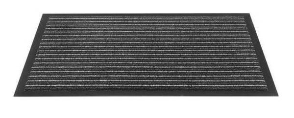 Deur, schoonloop mat 90 x 150 cm antraciet streep