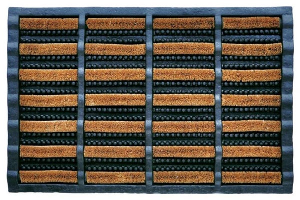 Borstelmat kokos + rubber 40 x 60 cm