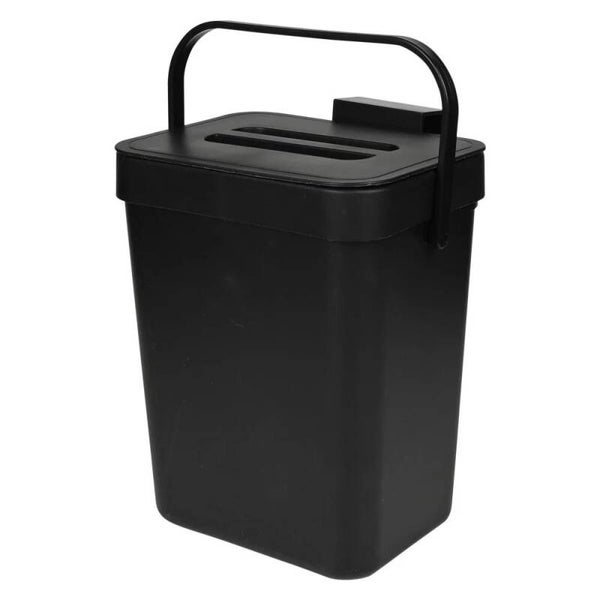 Prullenbak zwart 3 liter