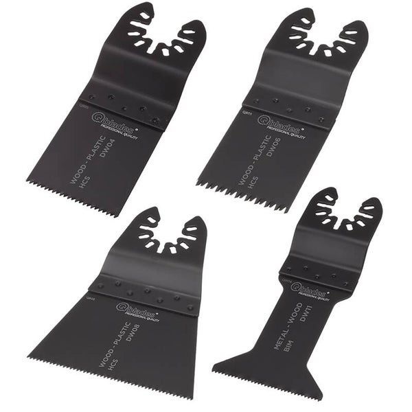 Qblades MultiZaagbladenset voor hout en metaal 4-delig SET 4ST