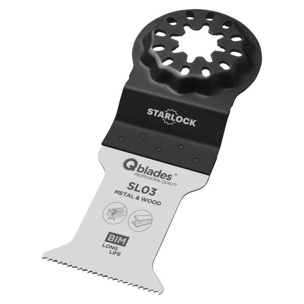 Qblades Starlock MultiZaagblad Bi-Metaal 35x50mm 5ST