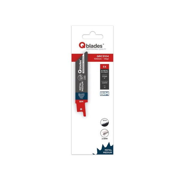 Qblades Reciprozaagblad  BIM, 100mm