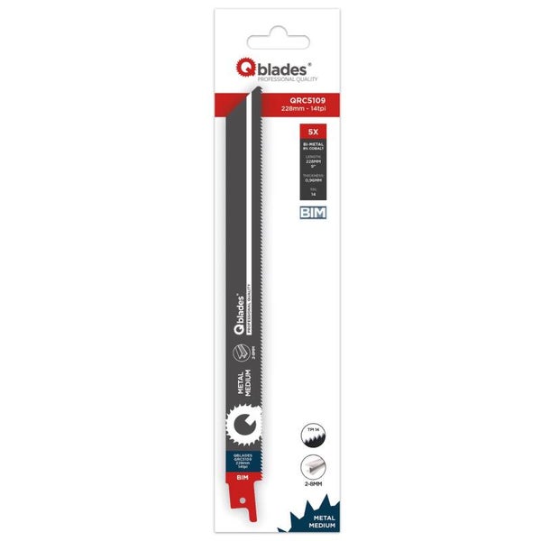 Qblades Reciprozaagblad BIM,  228mm