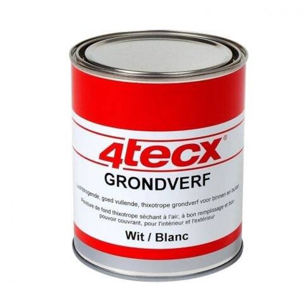 4tecx Grondverf wit 0,75ltr