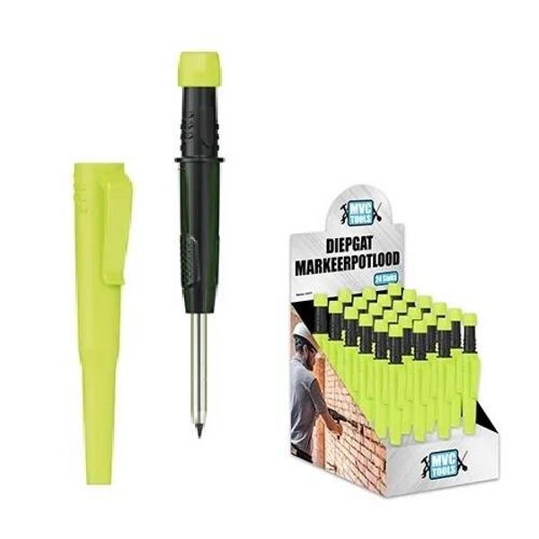 MVC markeer / werkpotlood incl. puntenslijper per stuk