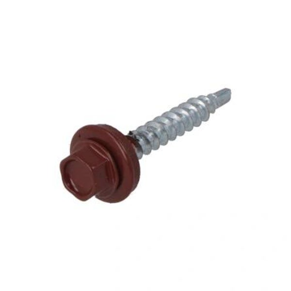 Profielplaatschroef 4.8 x 35 mm zeskantkop RAL3009 50st