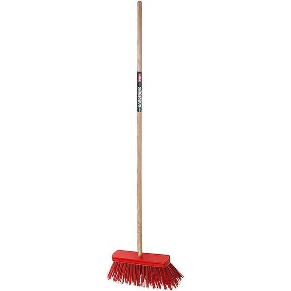 Polet straatbezem 450mm Fsc 100% Lange Pvc met steel 150cm