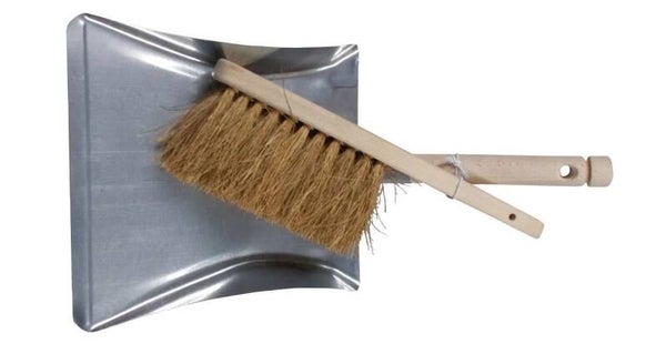 Polet stoffer en Blik metaal 25 x 42 cm