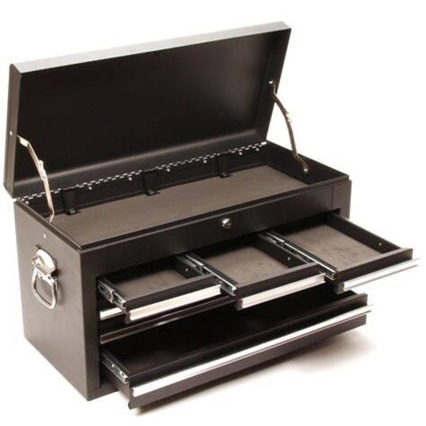 opzetkist 6 laden luxe, zwart