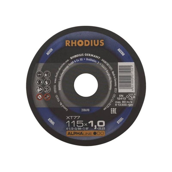 Rhodius alphaline doorslijpschijf 1mm