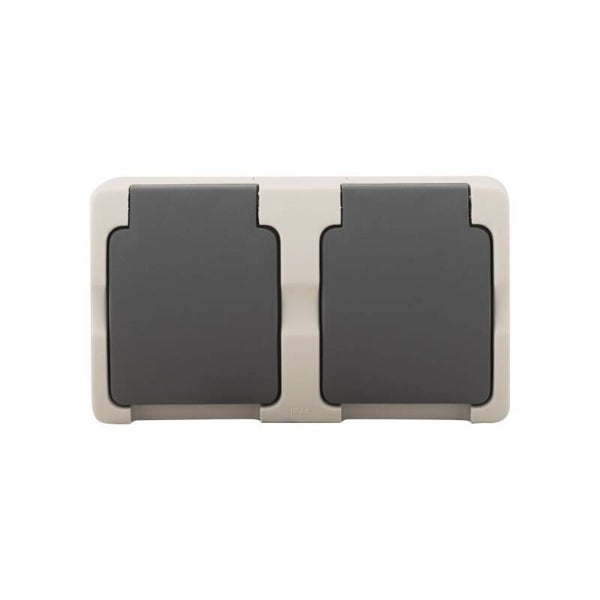 stopcontact 2 x waterdicht