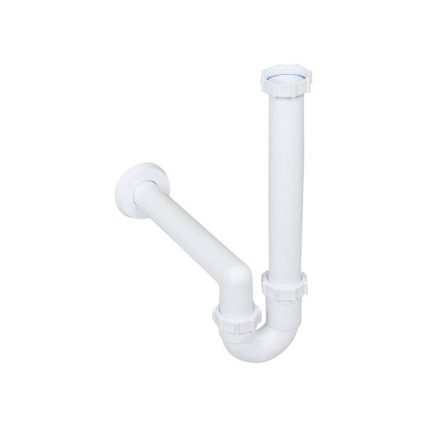 sifonset voor uitstortgootsteen wit