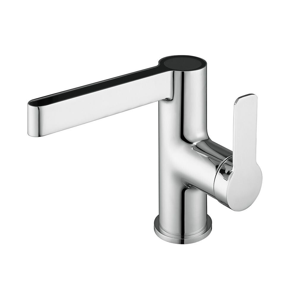 wastafelkraan met display chroom