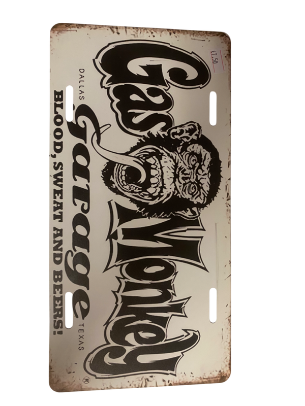 Metalenwandbord gas monkey garage