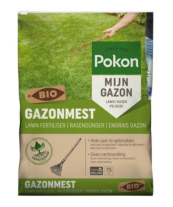 Pokon Bio Gazonmest voor 75m2 = 5kg