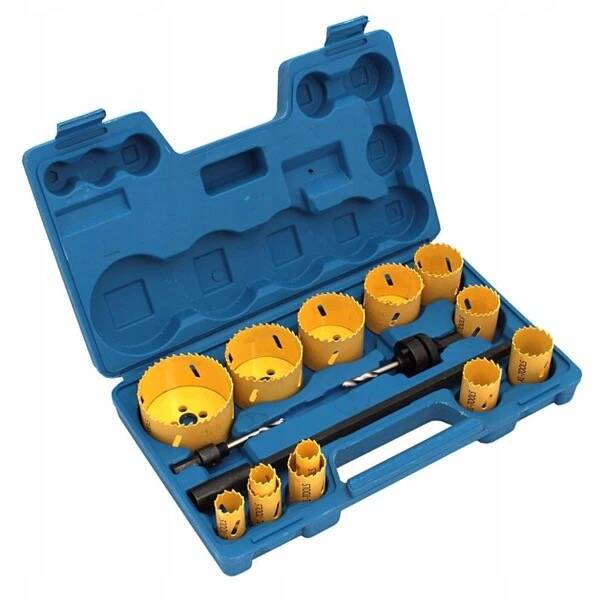 Gatenzagen bimetaal HSS set 17 delig. metaal