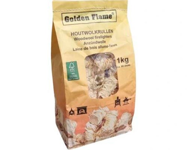 Golden flame Aanmaakwokkels 1kg
