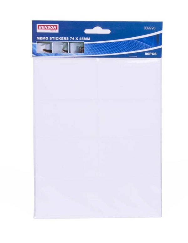 Memo stickers 74 x 45 mm 80 dlg