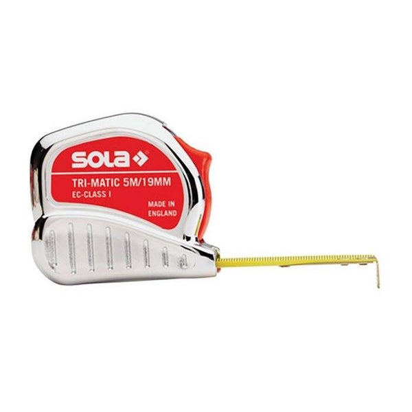 SOLA rolbandmaat staal TM 10mx25mm
