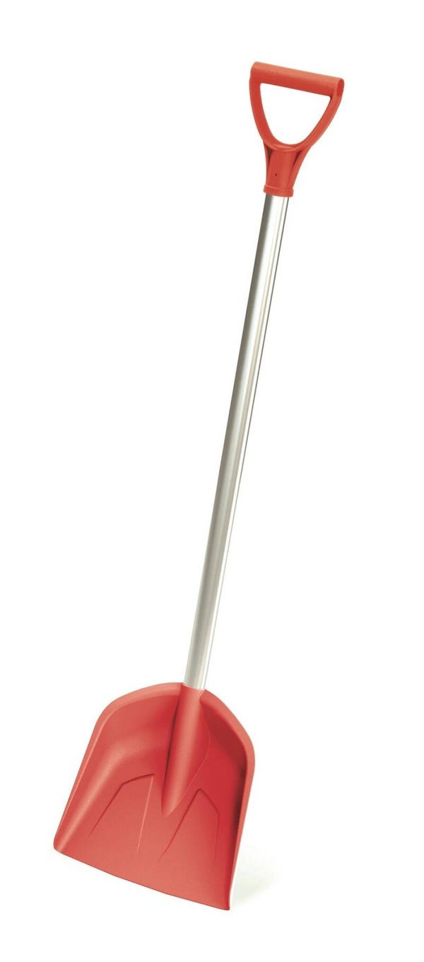 Kinder(sneeuw)schep ROOD -MM- compleet, alu.steel D-handvat