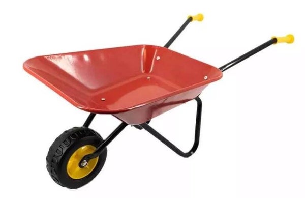 Kinderkruiwagen met  metalen bak