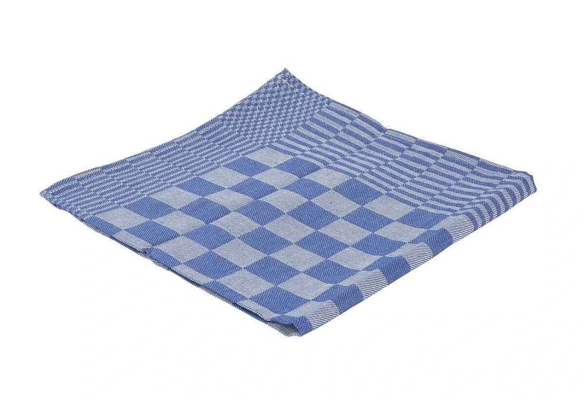 Theedoek blok 65x65cm -blauw -6 stuks-