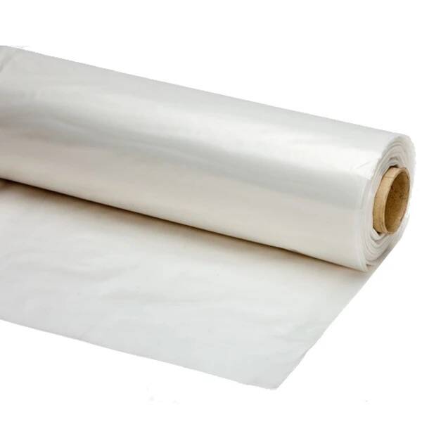 Plastic Bouwfolie transparant T200, 50x6m
