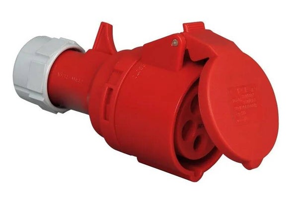 Kopp CEE contrastekker 5P 16A 400V rood