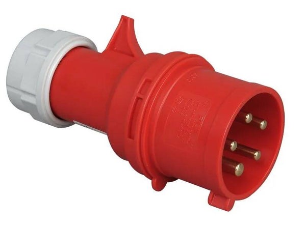 Kopp CEE stekker 5P 16A 400V rood