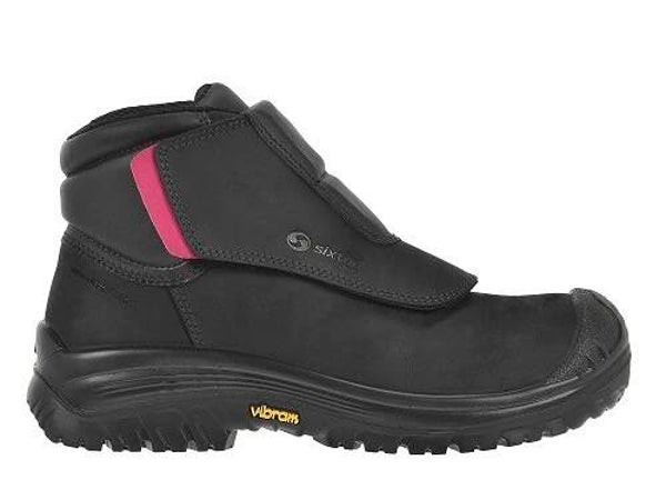 Lasschoen Sixton Peak WELD 2 hoog zwart/rood S3