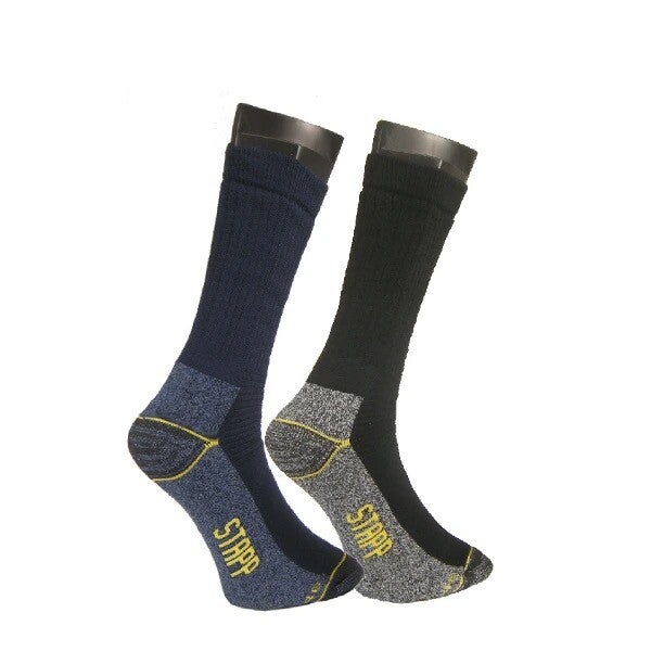 Sok Stappyellow, -All-round WORKER-, á 2pr, zwart